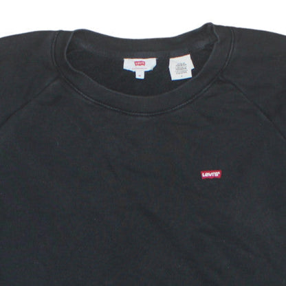 Mens UK Size M Levi's Black Pullover Sweatshirt