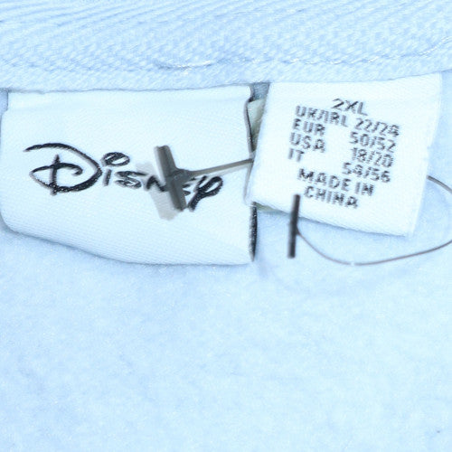 Womens UK Size 2XL Disney Blue Pullover Sweatshirt