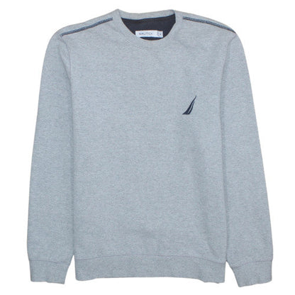 Mens UK Size M Nautica Grey Pullover Sweatshirt