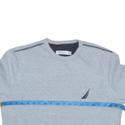 Mens UK Size M Nautica Grey Pullover Sweatshirt