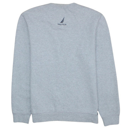 Mens UK Size M Nautica Grey Pullover Sweatshirt