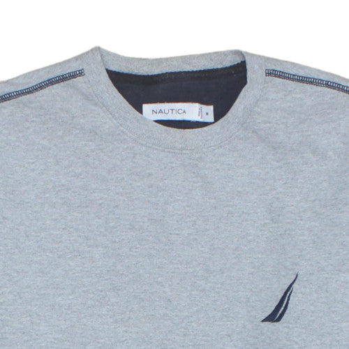 Mens UK Size M Nautica Grey Pullover Sweatshirt