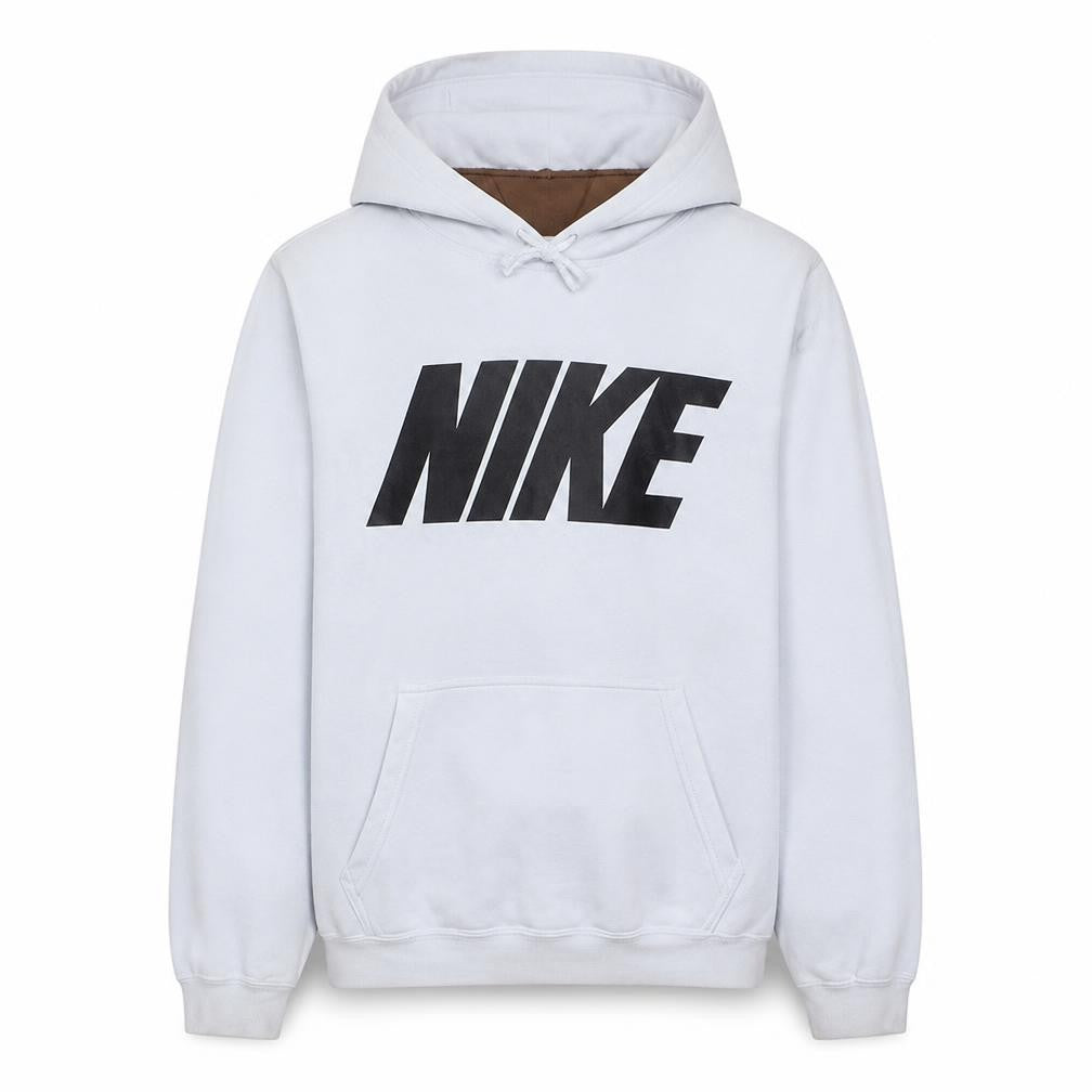 Mens UK Size M Nike White Pullover Hoodie