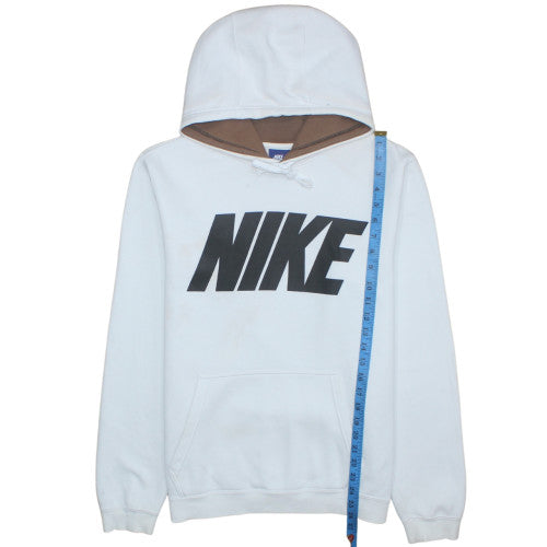 Mens UK Size M Nike White Pullover Hoodie