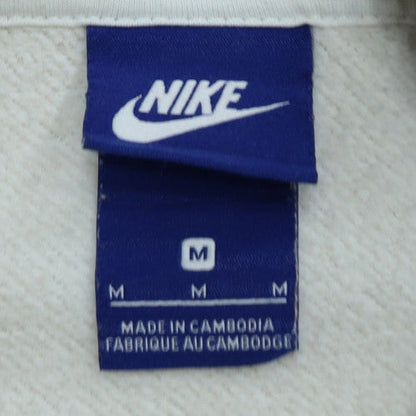 Mens UK Size M Nike White Pullover Hoodie