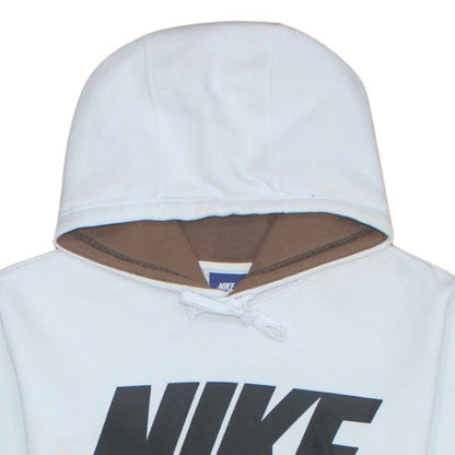 Mens UK Size M Nike White Pullover Hoodie
