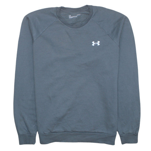 Mens UK Size L Under Armour Grey Pullover Sweatshirt