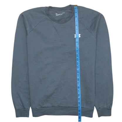 Mens UK Size L Under Armour Grey Pullover Sweatshirt