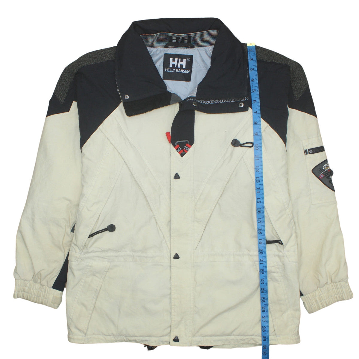 Helly Hansen Men's Beige Winter Parka Jacket Size S Water Resistant