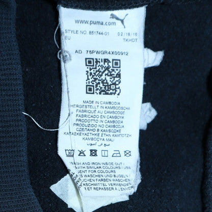 Mens UK Size S Puma Black Pullover Hoodie
