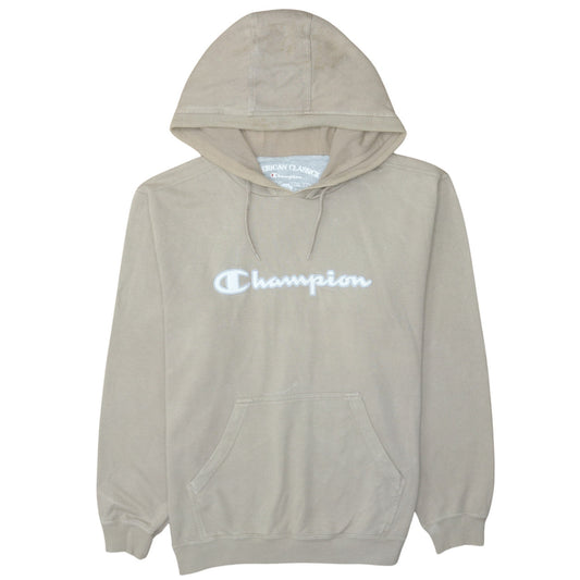 Mens UK Size XL Champion Beige Pullover Hoodie