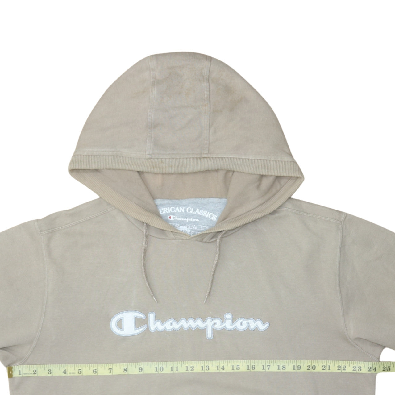 Mens UK Size XL Champion Beige Pullover Hoodie