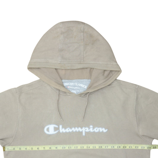 Mens UK Size XL Champion Beige Pullover Hoodie