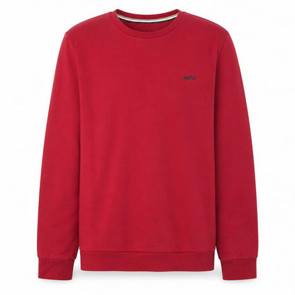 BOSS Boys Red Crew Neck Pullover Sweatshirt 16 Years Cotton Blend