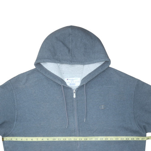 Mens UK Size 2XL Champion Grey Full Zip Hoodie