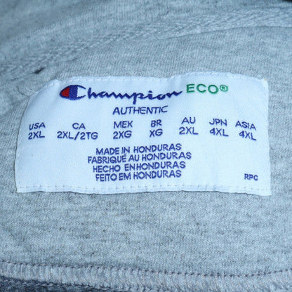Mens UK Size 2XL Champion Grey Full Zip Hoodie