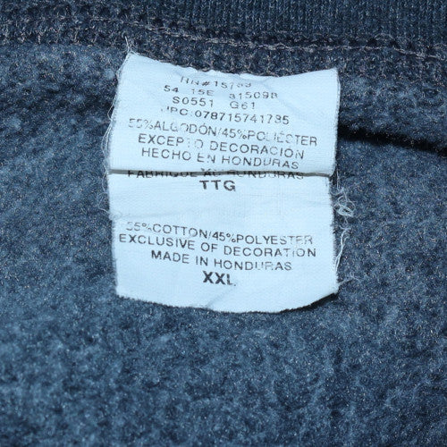 Mens UK Size 2XL Champion Grey Full Zip Hoodie