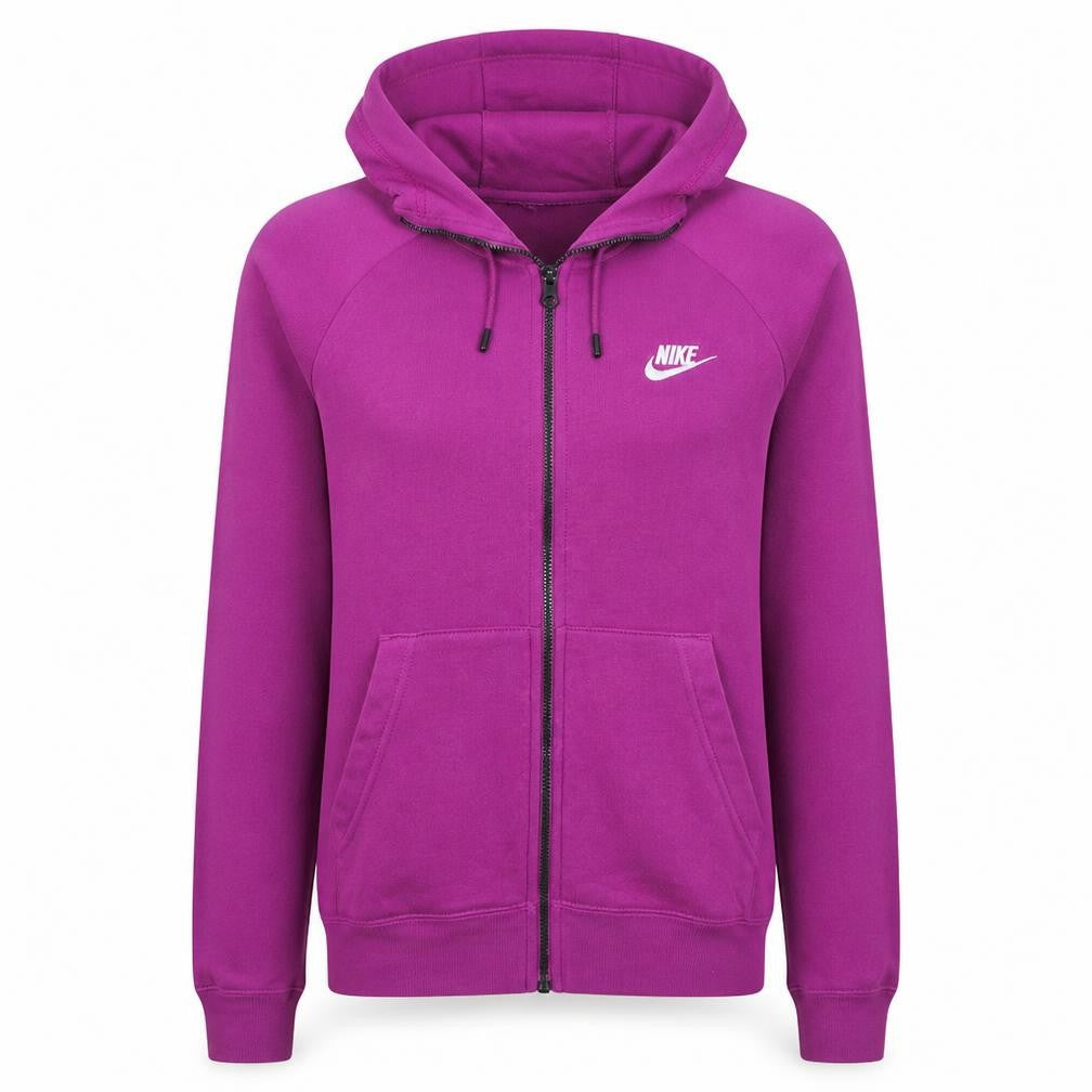 Womens UK Size S Nike Pink Full Zip Hoodie