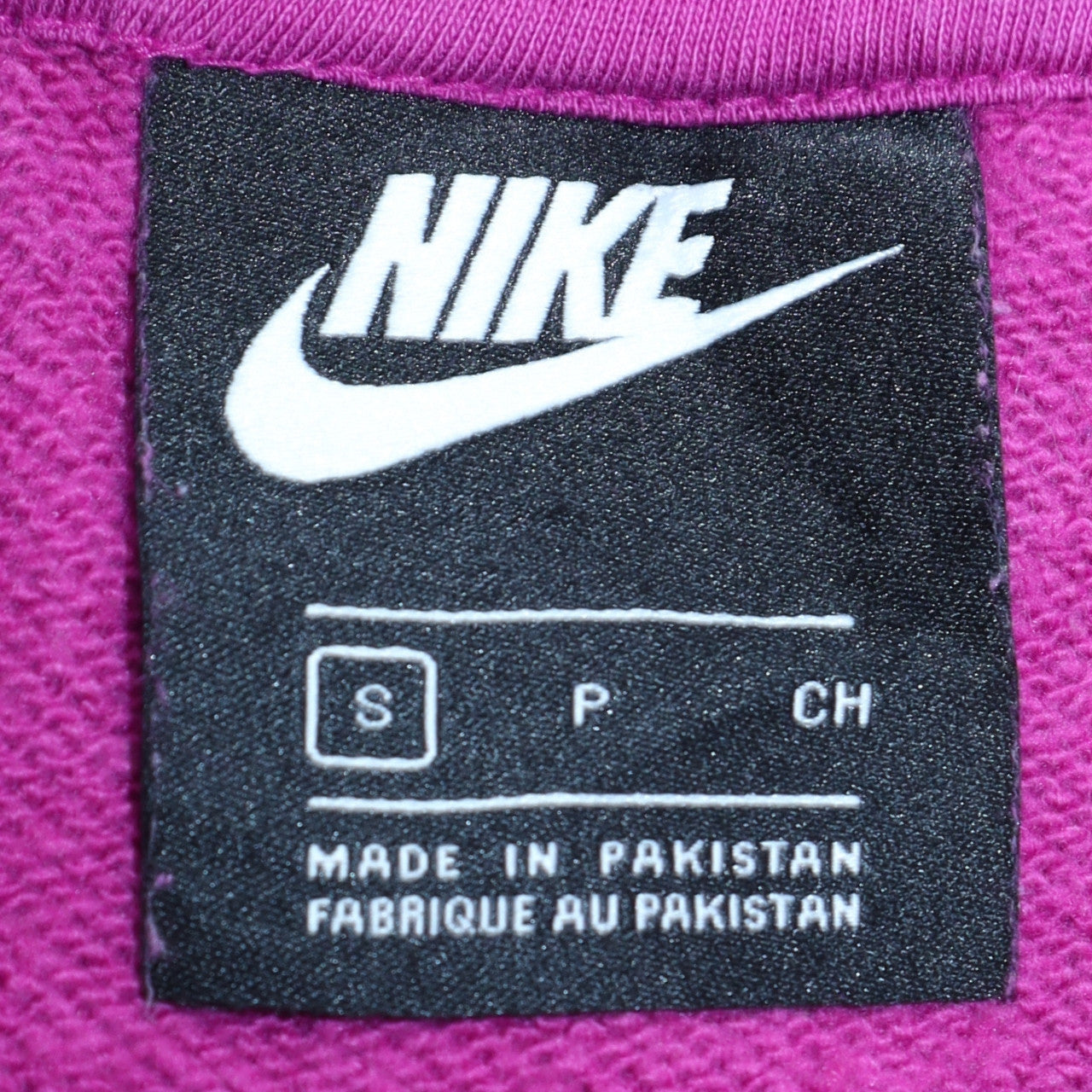 Womens UK Size S Nike Pink Full Zip Hoodie