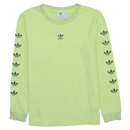 Womens UK Size 16 Adidas Green Pullover Sweatshirt