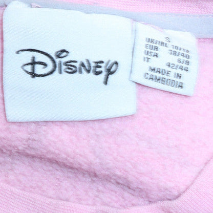 Womens UK Size S Disney Pink Pullover Sweatshirt