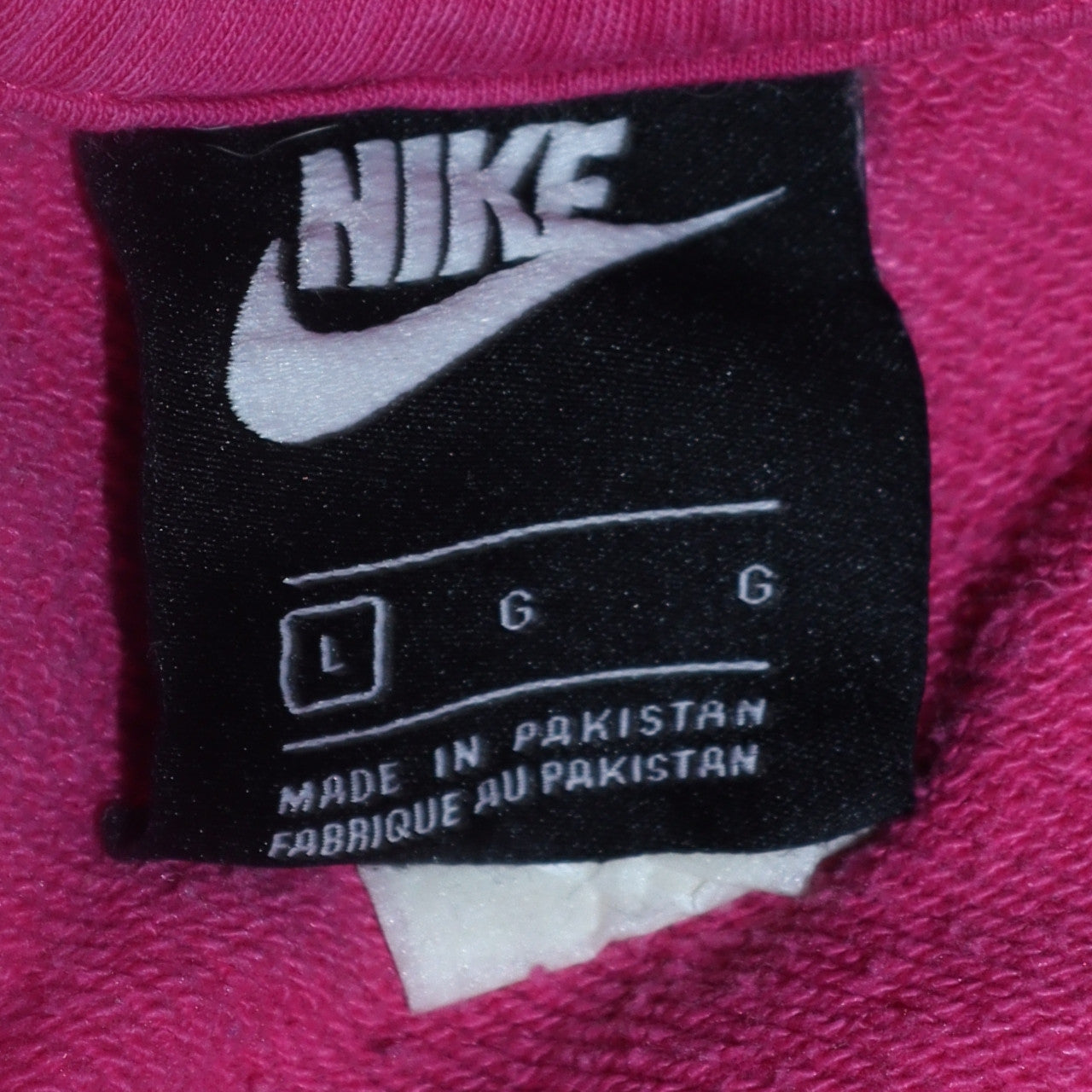 Womens UK Size L Nike Pink Pullover Hoodie