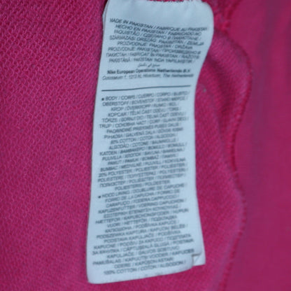 Womens UK Size L Nike Pink Pullover Hoodie