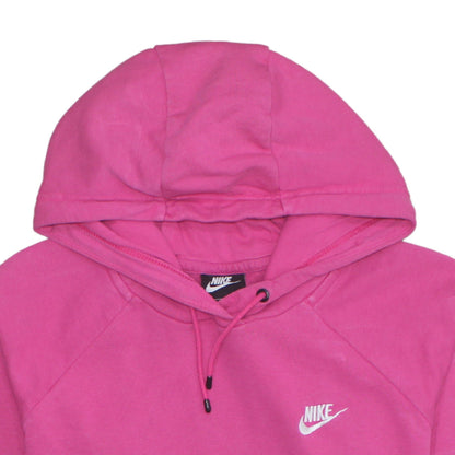 Womens UK Size L Nike Pink Pullover Hoodie