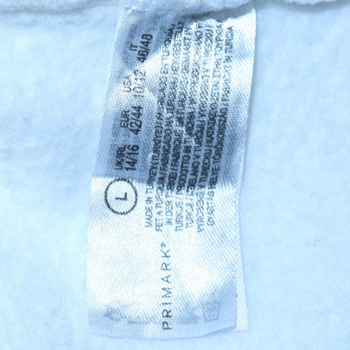 Womens UK Size L Primark White Pullover Sweatshirt