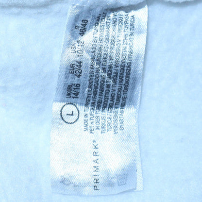 Womens UK Size L Primark White Pullover Sweatshirt