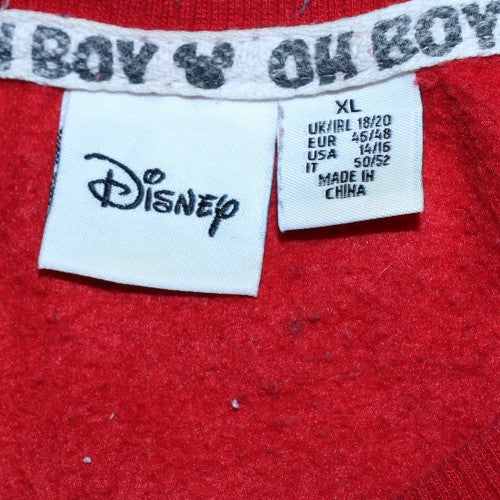 Womens UK Size XL Disney Red Pullover Sweatshirt