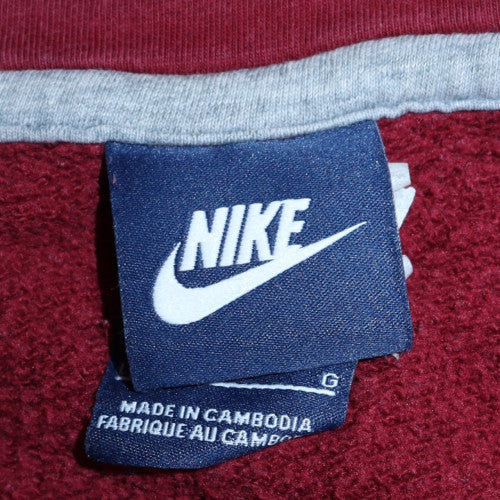 Womens UK Size M Nike Red Pullover Hoodie