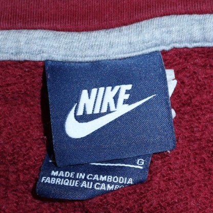 Womens UK Size M Nike Red Pullover Hoodie