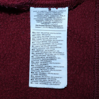 Womens UK Size M Nike Red Pullover Hoodie