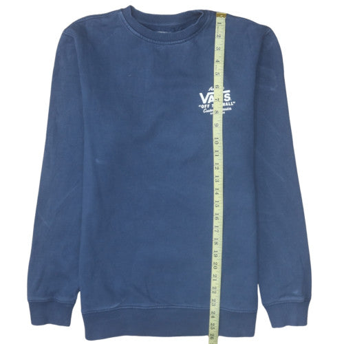 Mens UK Size S Vans Blue Pullover Sweatshirt