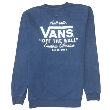 Mens UK Size S Vans Blue Pullover Sweatshirt