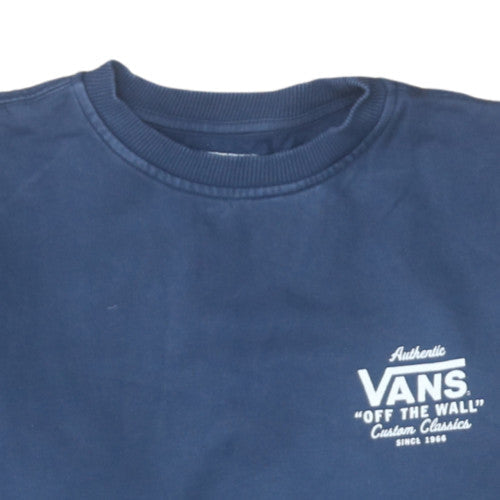 Mens UK Size S Vans Blue Pullover Sweatshirt