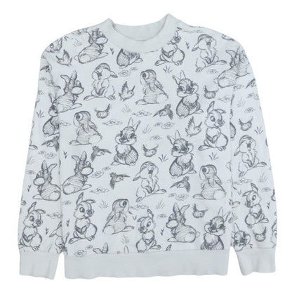 Womens UK Size M Disney at George White Pullover Sweatshirt