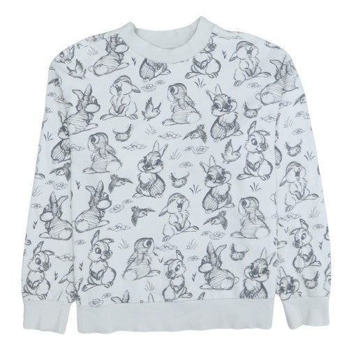 Womens UK Size M Disney at George White Pullover Sweatshirt