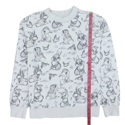 Womens UK Size M Disney at George White Pullover Sweatshirt