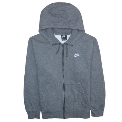 Mens UK Size L Nike Grey Full Zip Hoodie
