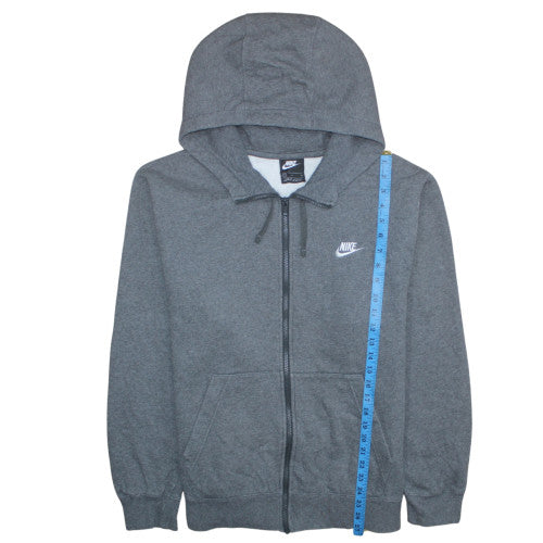 Mens UK Size L Nike Grey Full Zip Hoodie
