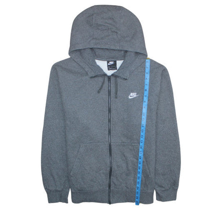 Mens UK Size L Nike Grey Full Zip Hoodie
