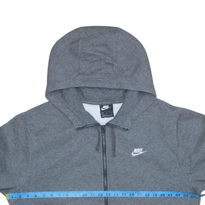 Mens UK Size L Nike Grey Full Zip Hoodie