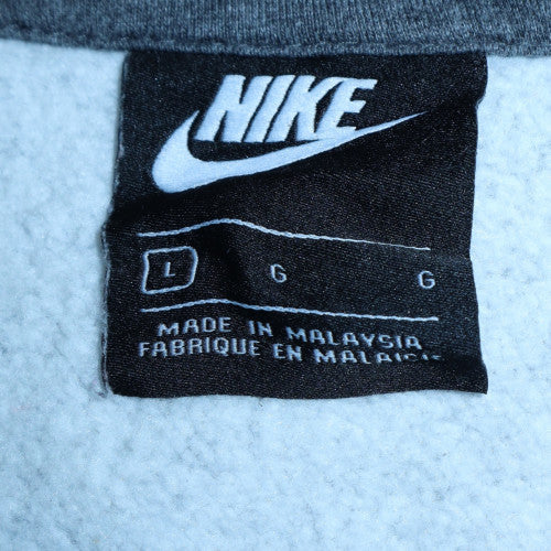 Mens UK Size L Nike Grey Full Zip Hoodie