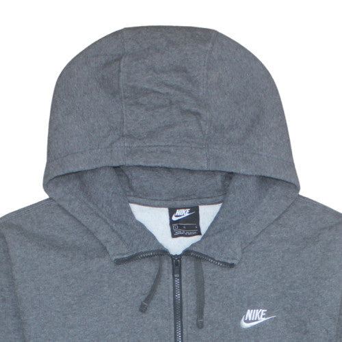 Mens UK Size L Nike Grey Full Zip Hoodie