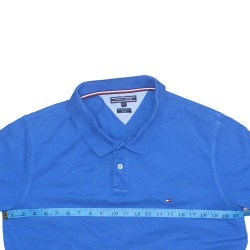 Tommy Hilfiger Men's Blue Slim Fit Cotton Polo Shirt 2XL