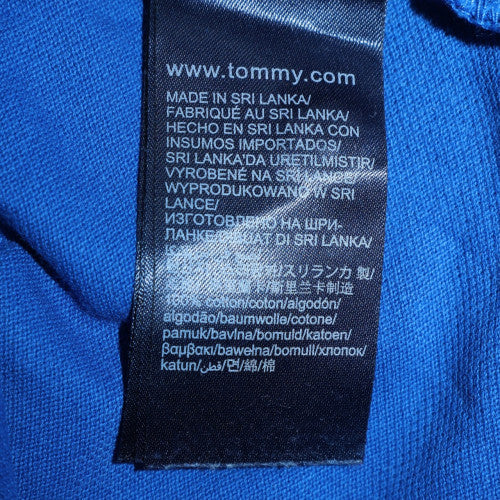 Tommy Hilfiger Men's Blue Slim Fit Cotton Polo Shirt 2XL