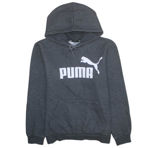 Mens UK Size S Puma Grey Pullover Hoodie