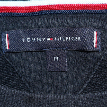 Mens UK Size M Tommy Hilfiger Black Pullover Sweatshirt